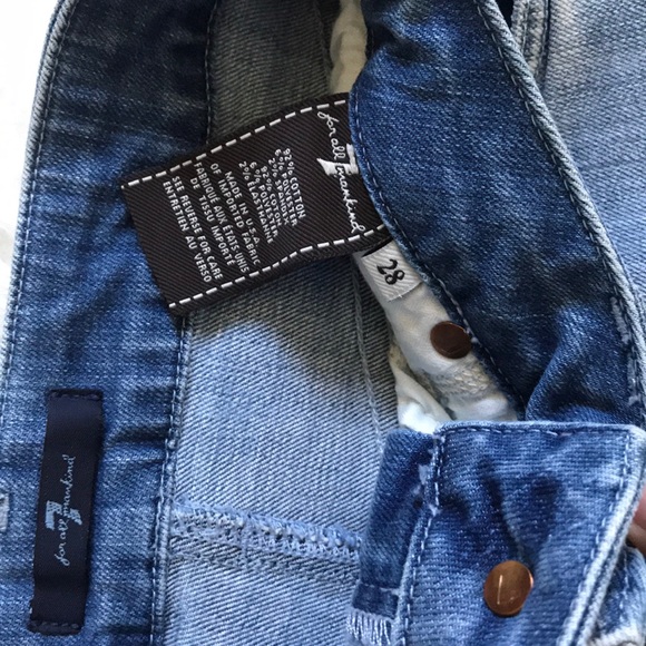 7 For all Mankind Pencil Denim Skirt 28 - Picture 4 of 8